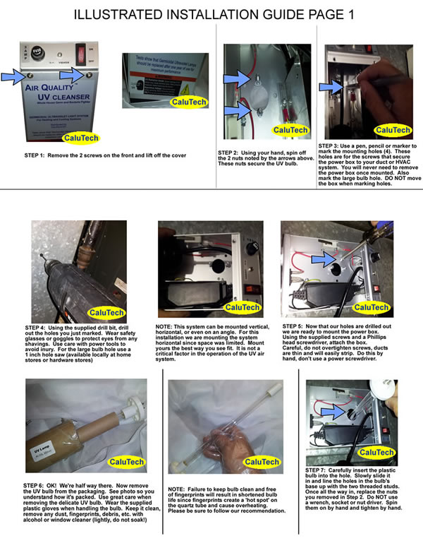 UV CLEANSER INSTALLATION