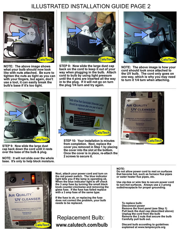 UV AIR CLEANSER INSTALLATION